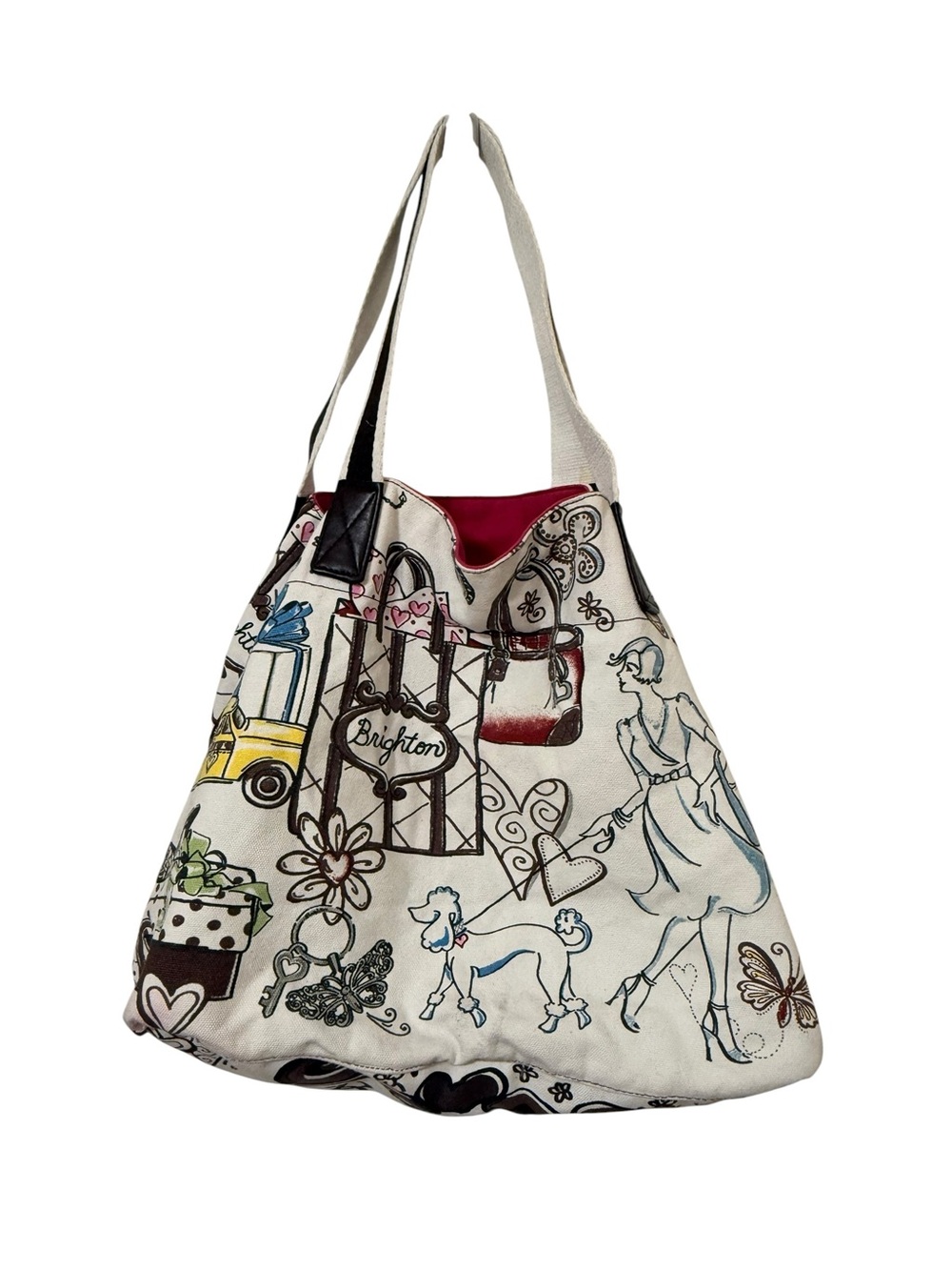 Brighton canvas tote bag travel beach purse commuter